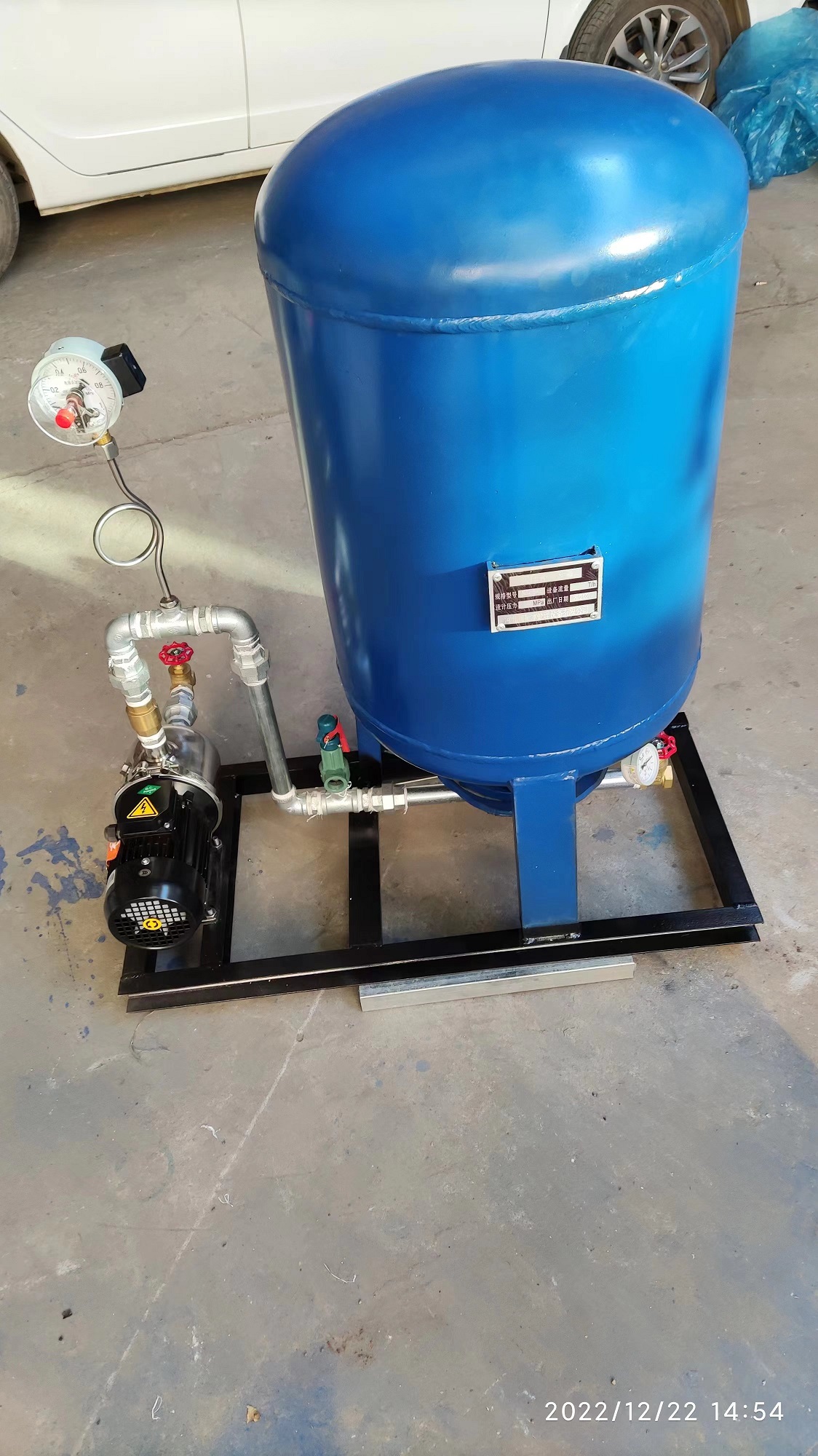 中央空调软化水定压补水装置应用到山东德州宁津县